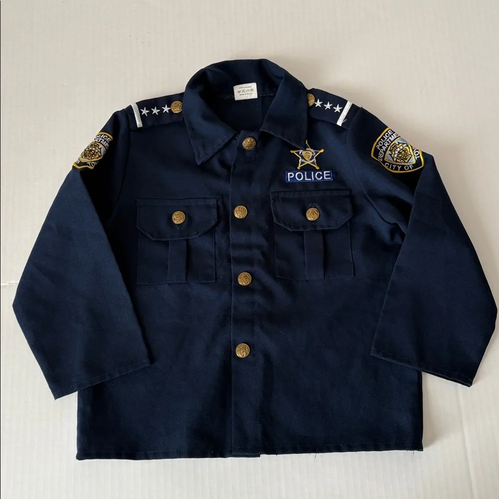 Kids Police Costume Jacket Size 4 - 6